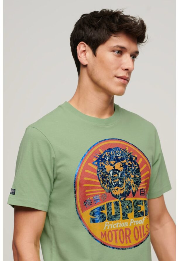 Памучна тениска с щампа SUPERDRY