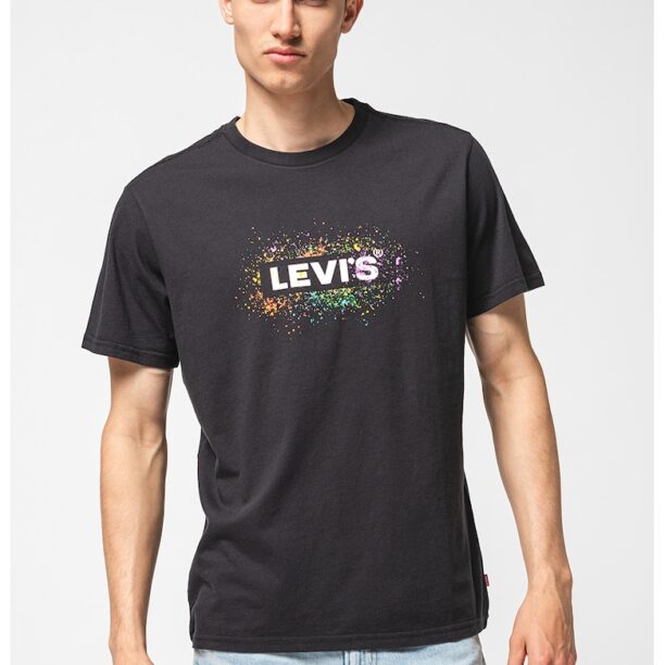 Памучна тениска със свободна кройка Levis