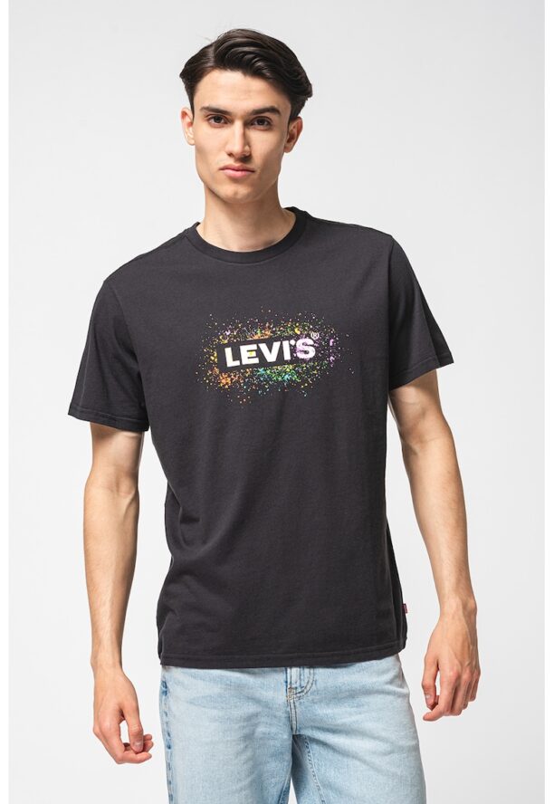 Памучна тениска със свободна кройка Levis