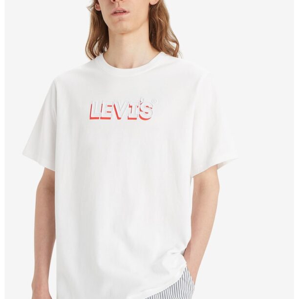 Памучна тениска със свободна кройка и лого Levis