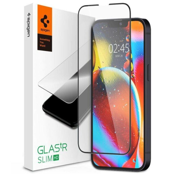 Протектор от закалено стъкло Spigen Glass.Tr Slim за Apple iPhone 13/13 Pro