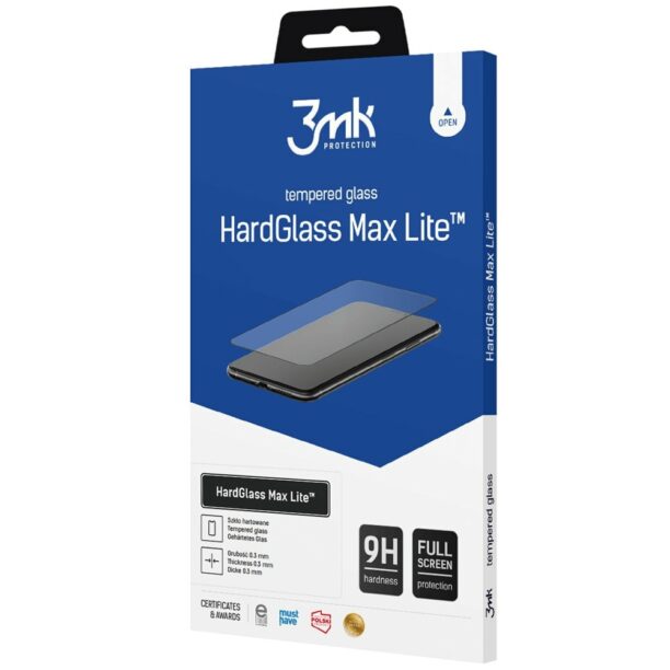 Протектор от закалено стъкло /Tempered Glass/ 3MK HardGlass Max Lite за Apple iPhone 13 / 13 Pro / 14