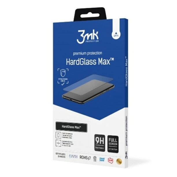 Протектор от закалено стъкло /Tempered Glass/ 3MK HardGlass Max за Apple iPhone 15