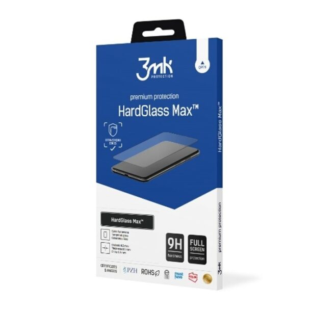 Протектор от закалено стъкло /Tempered Glass/ 3MK HardGlass Max за Apple iPhone 15 Plus