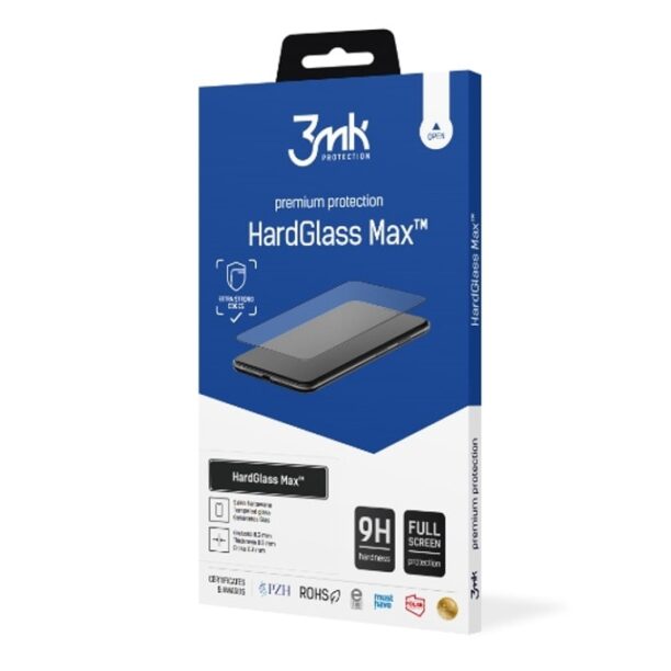 Протектор от закалено стъкло /Tempered Glass/ 3MK HardGlass Max за Apple iPhone 15 Pro