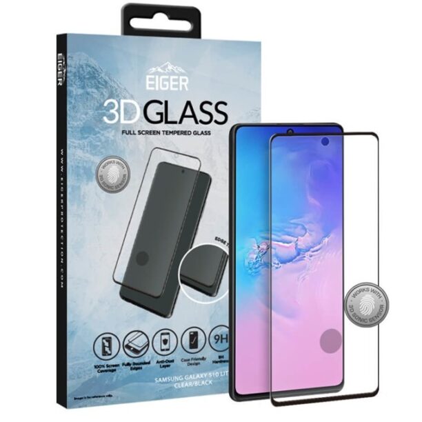 Протектор от закалено стъкло /Tempered Glass/ Eiger за Samsung Galaxy S10 Lite