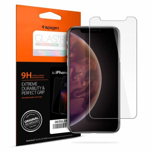 Протектор от закалено стъкло /Tempered Glass/ Spigen 063GL24514 за Apple iPhone 11 Pro/XS/X