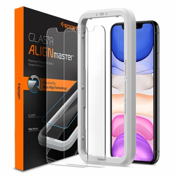 Протектор от закалено стъкло /Tempered Glass/ Spigen Align Master Tempered Glass за iPhone 11/XR