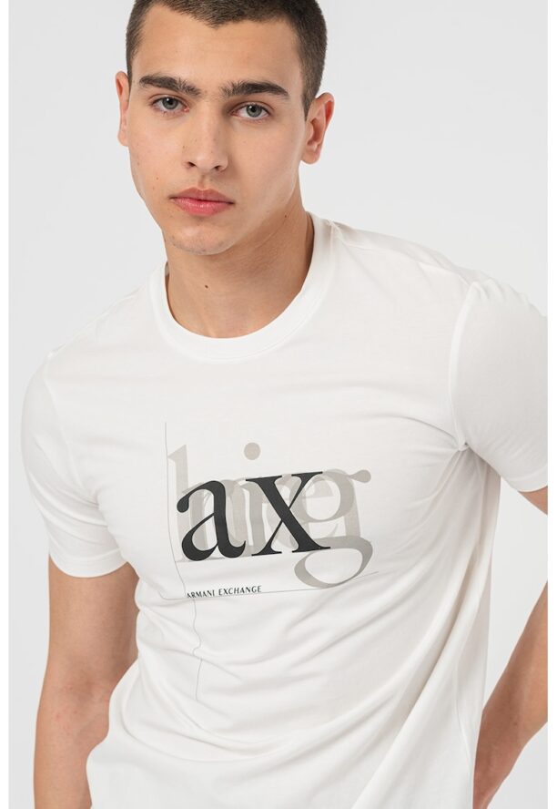 Слим тениска с лого ARMANI EXCHANGE