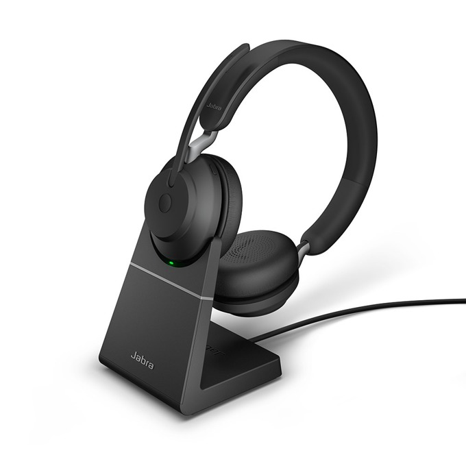 Слушалки Jabra Evolve2 65 MS Stereo със стойка