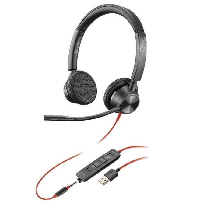 Слушалки Plantronics Blackwire 3325 USB-A BW3325-M (214016-01)