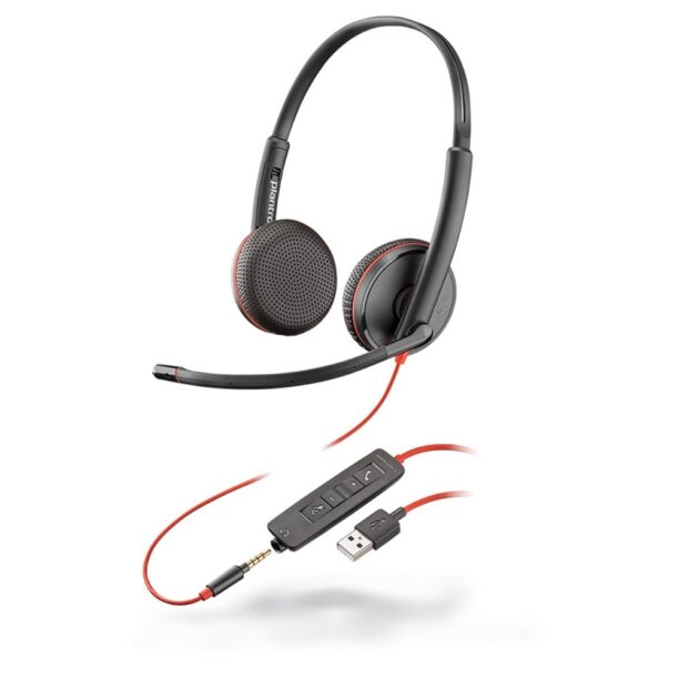 Слушалки Plantronics Blackwire C3225 Stereo (209747-101)