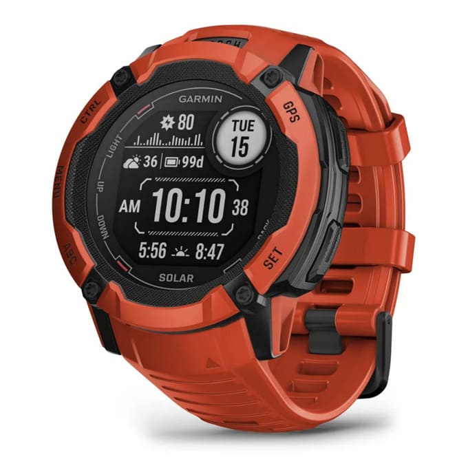 Смарт часовник Garmin Instinct 2X Solar Flame Red