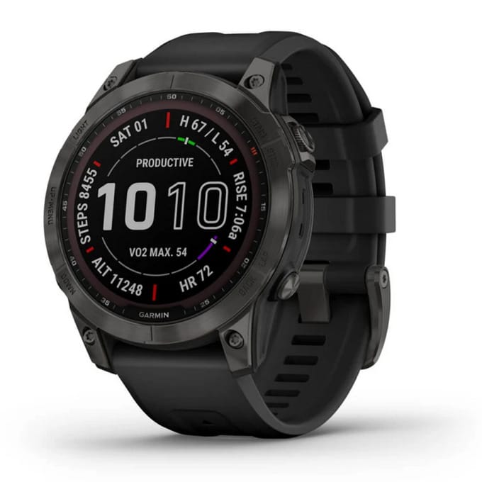 Смарт часовник Garmin fenix 7X Sapphire Solar Carbon Gray