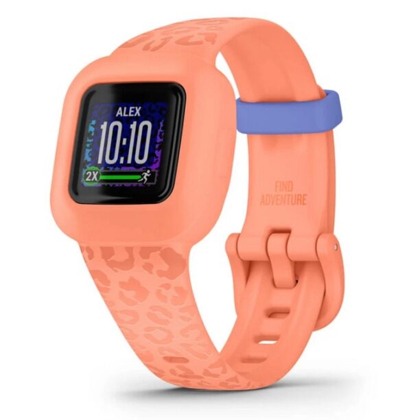 Смарт часовник Garmin vivofit jr. 3 Peach Leopard