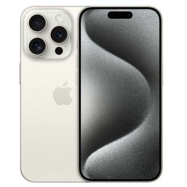 Смартфон Apple iPhone 15 Pro (бял)