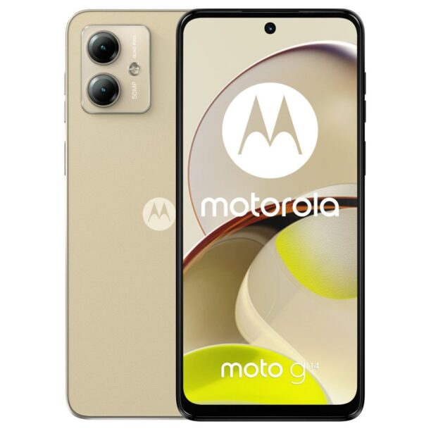 Смартфон Motorola Moto G14 (бежов)