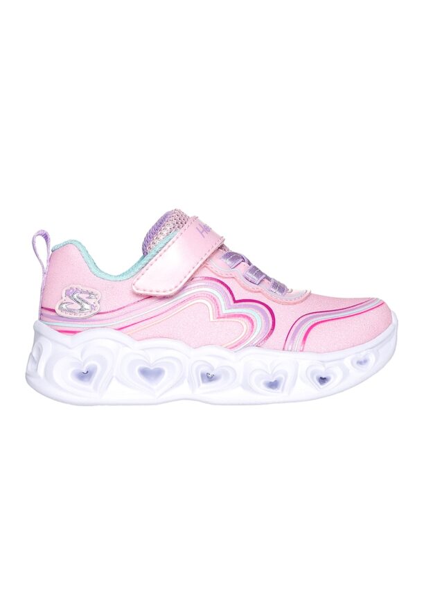 Спортни обувки Heart Lights - Retro Hearts с велкро - блясък и LED Skechers