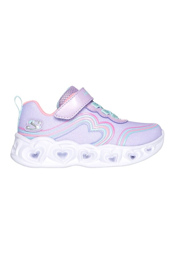 Спортни обувки Heart Lights - Retro Hearts с велкро - блясък и LED Skechers