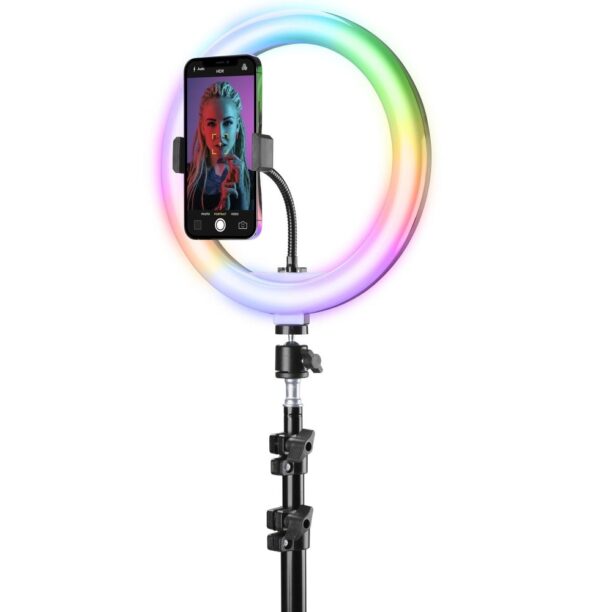 Стойка за селфи Cellularline Selfie Ring Pro Multicolor