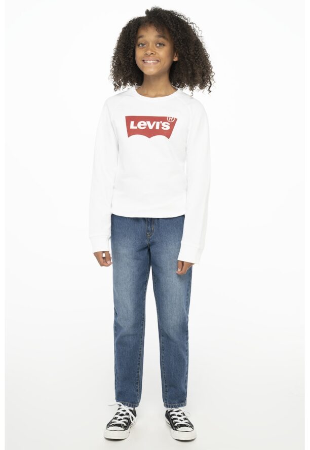 Суитшърт с овално деколте и лого Levis