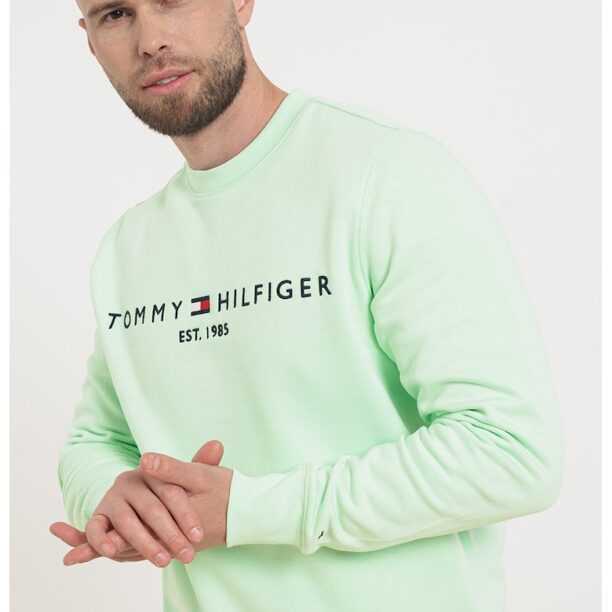 Суитшърт с органичен памук и лого Tommy Hilfiger