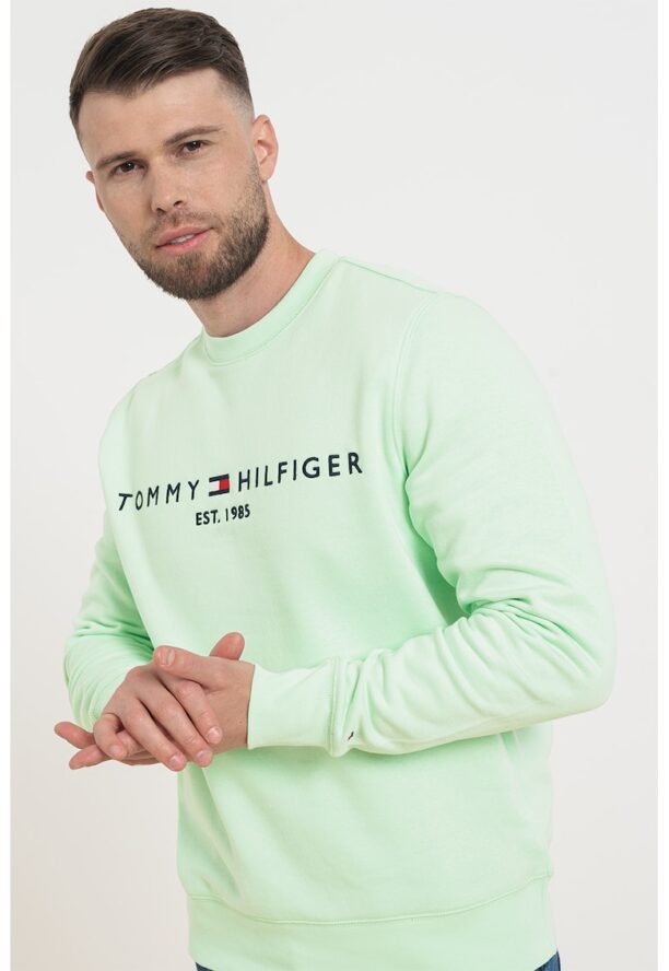 Суитшърт с органичен памук и лого Tommy Hilfiger