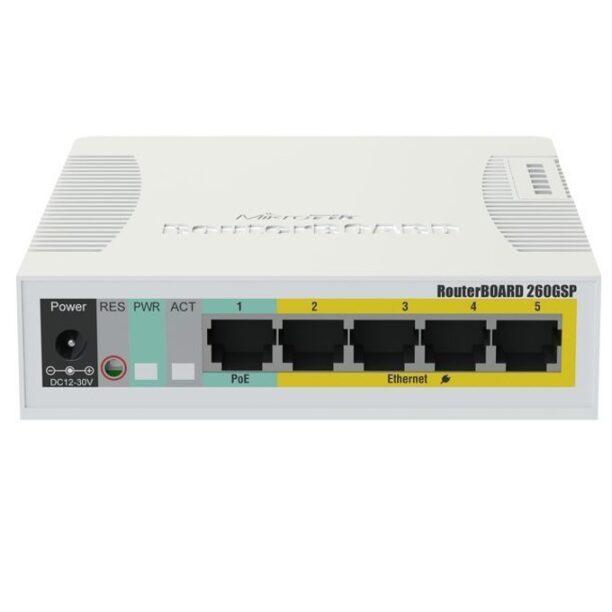 Суич Mikrotik RB260GSP CSS106-1G-4P-1S