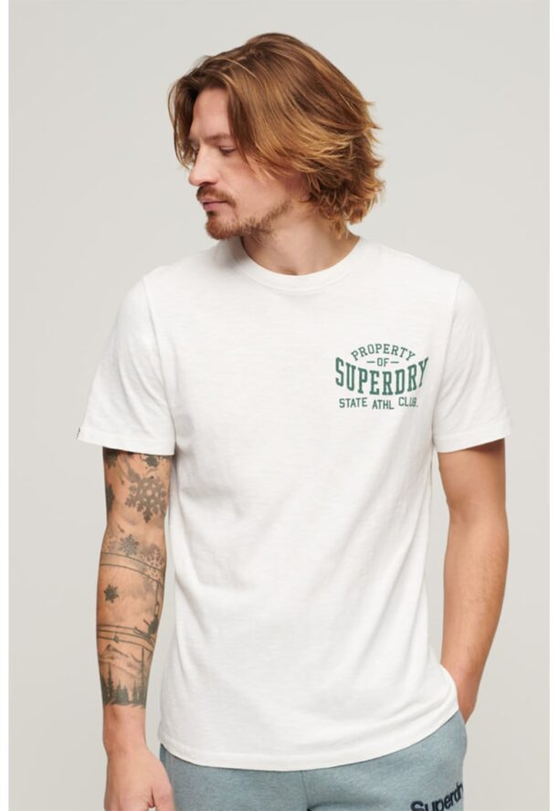 Тениска Athletic College с лого SUPERDRY