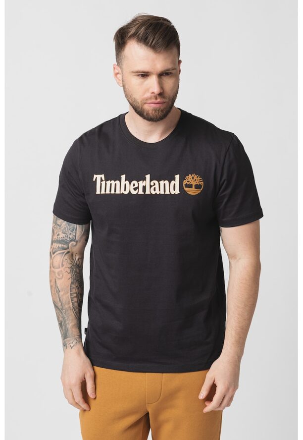 Тениска Linear с овално деколте и лого Timberland