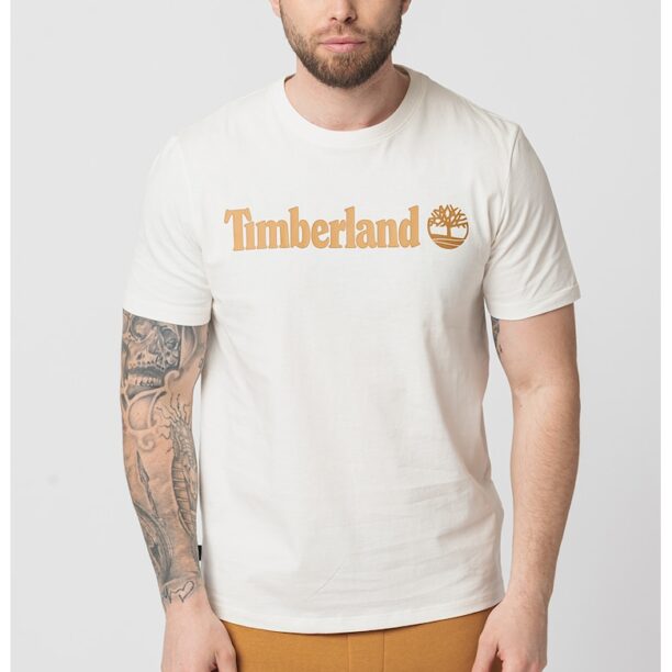 Тениска Linear с овално деколте и лого Timberland