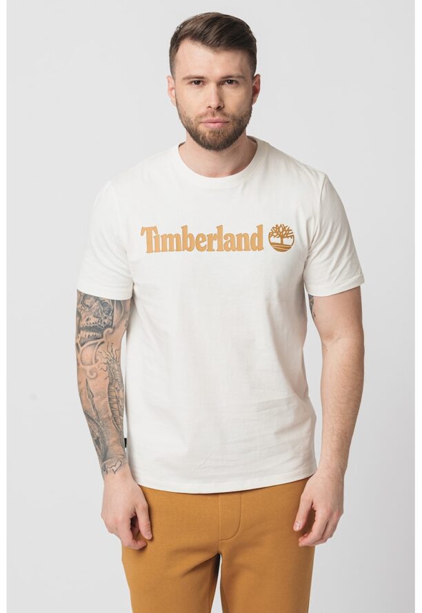 Тениска Linear с овално деколте и лого Timberland