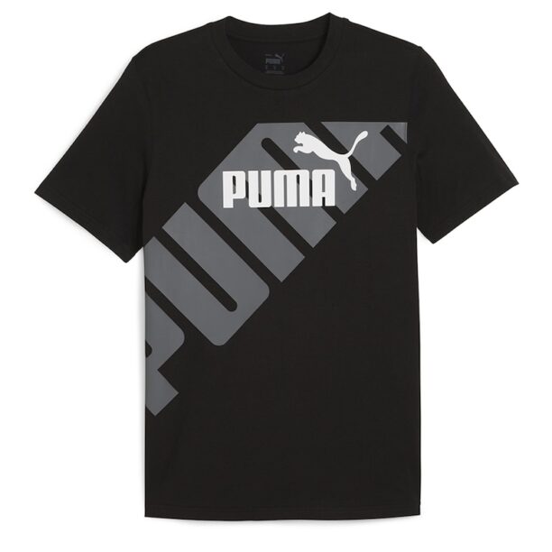 Тениска Power с лого и стандартна кройка Puma