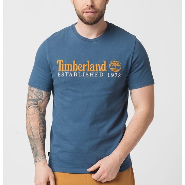 Тениска с бродирано лого Timberland