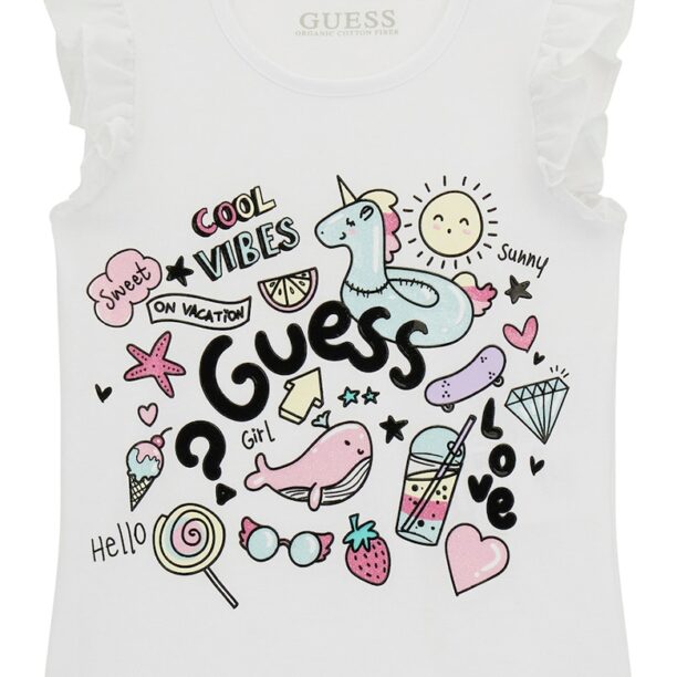 Тениска с графика GUESS