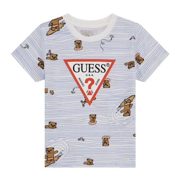 Тениска с графика GUESS