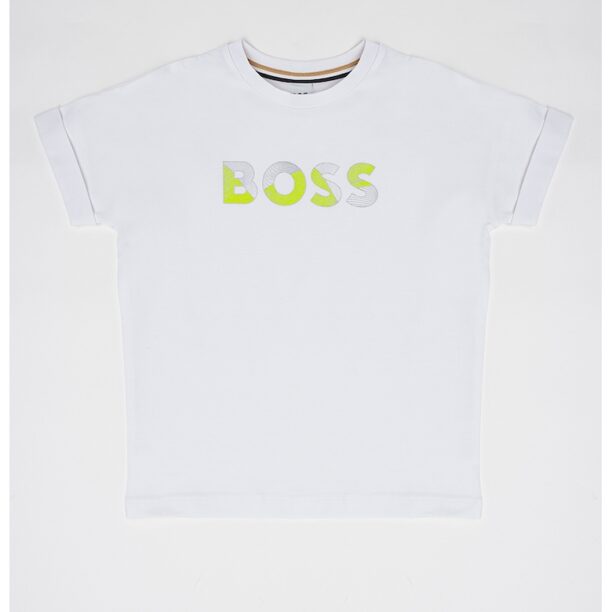 Тениска с лого BOSS Kidswear