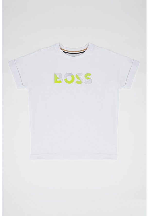 Тениска с лого BOSS Kidswear