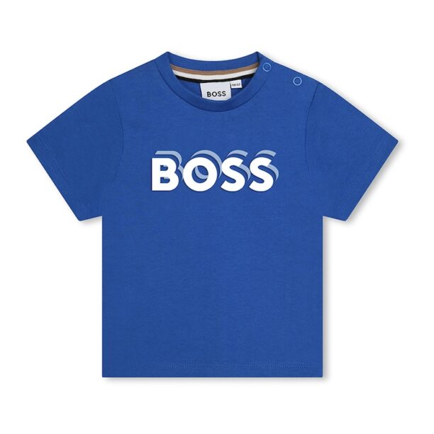 Тениска с лого BOSS Kidswear