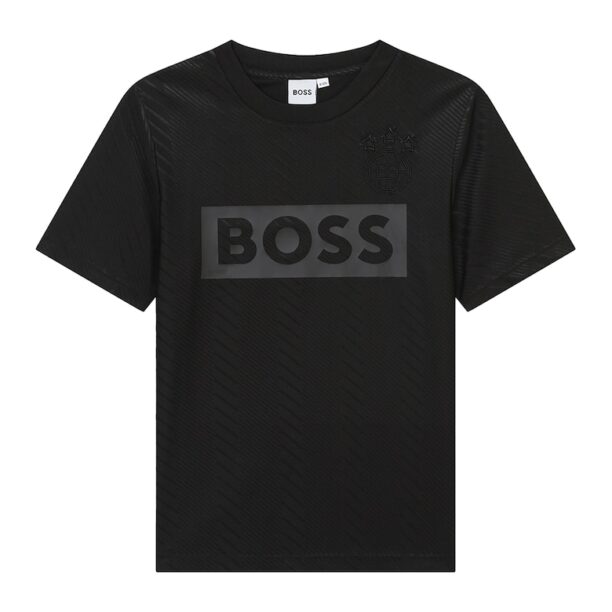 Тениска с лого BOSS Kidswear