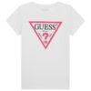 Тениска с лого и декоративни камъни GUESS