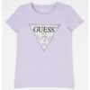 Тениска с лого и декоративни камъни GUESS