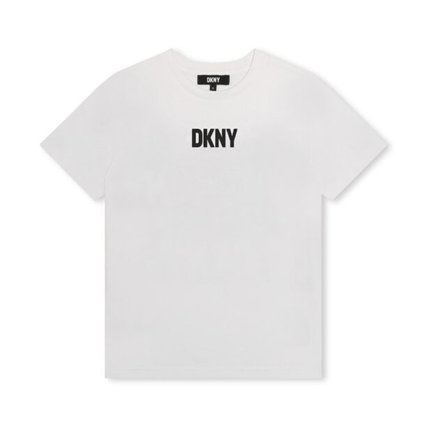 Тениска с лого и фотопринт DKNY