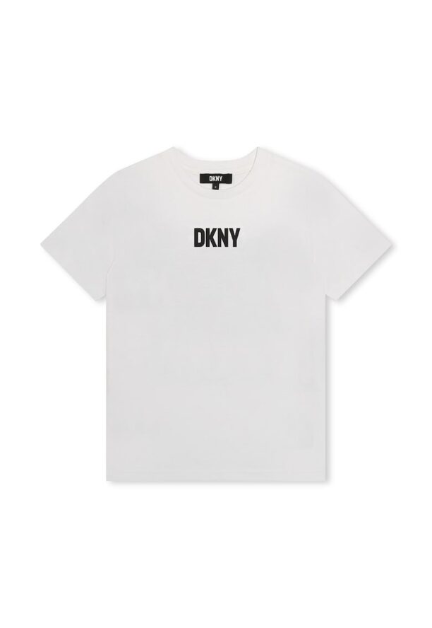 Тениска с лого и фотопринт DKNY