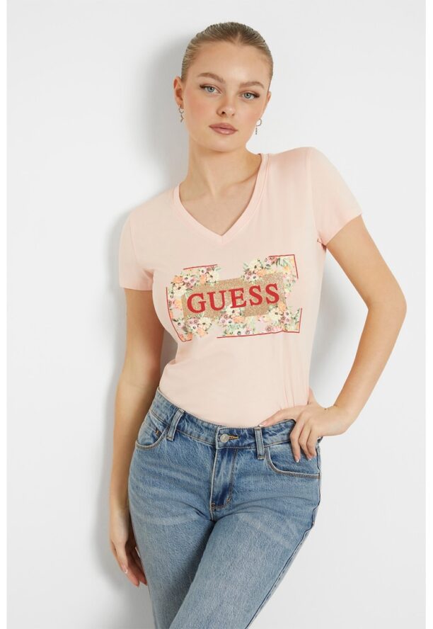 Тениска с лого и шпиц GUESS