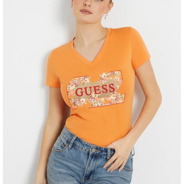 Тениска с лого и шпиц GUESS