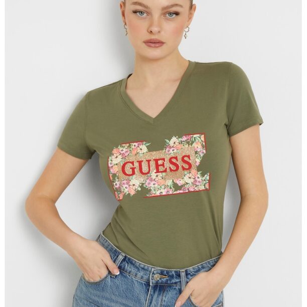 Тениска с лого и шпиц GUESS