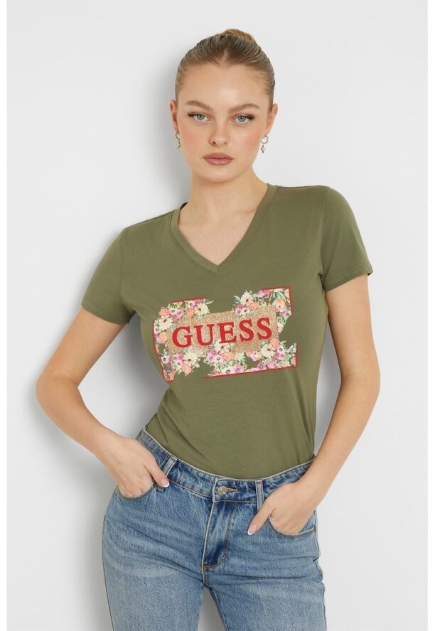 Тениска с лого и шпиц GUESS