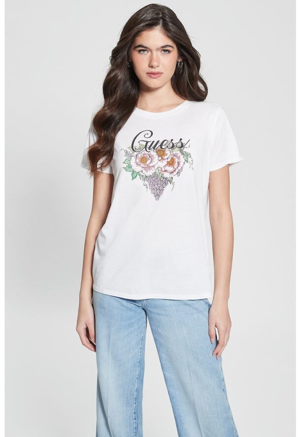 Тениска с модал с лого GUESS