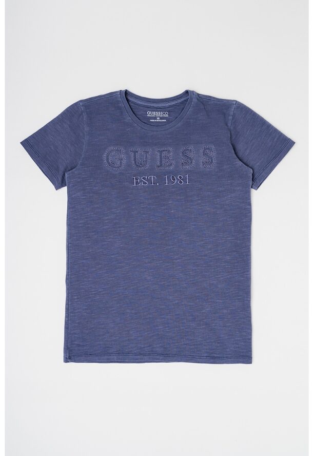 Тениска с овално деколте и лого GUESS